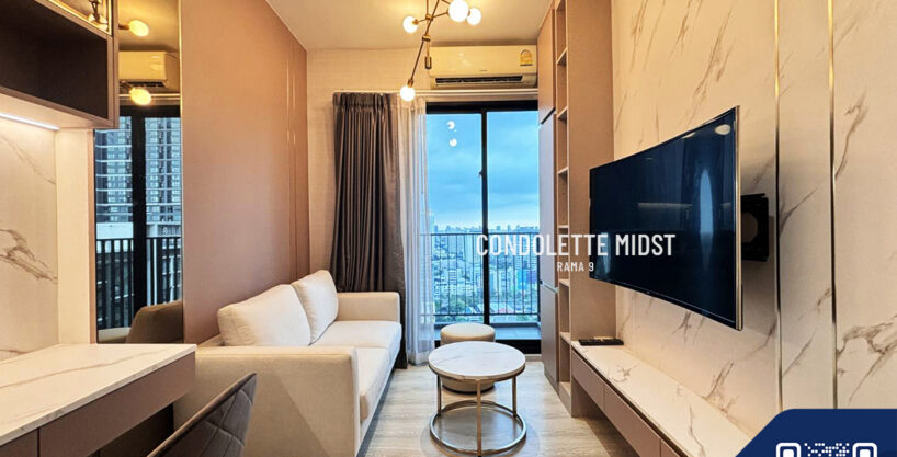 (2C0805) ให้เช่าคอนโด โครงการ Condolette Midst Rema9(คอนโด เลต มิสท์ พระราม 9) MRT พระราม9 ชั้น 25